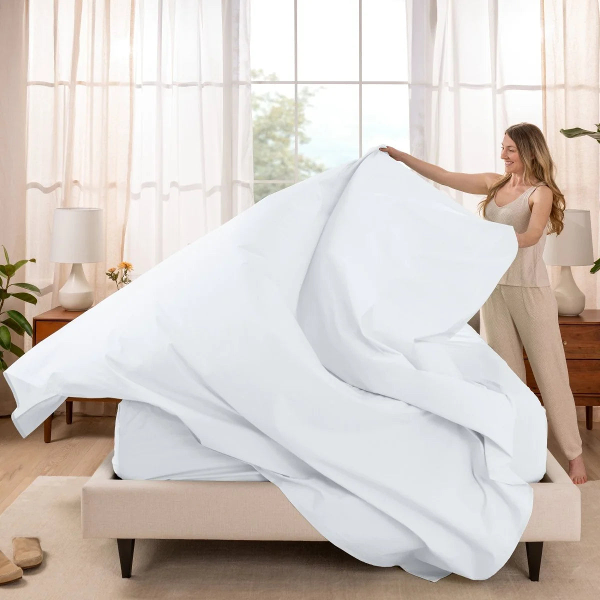 Organic Cotton Percale Sheet Set