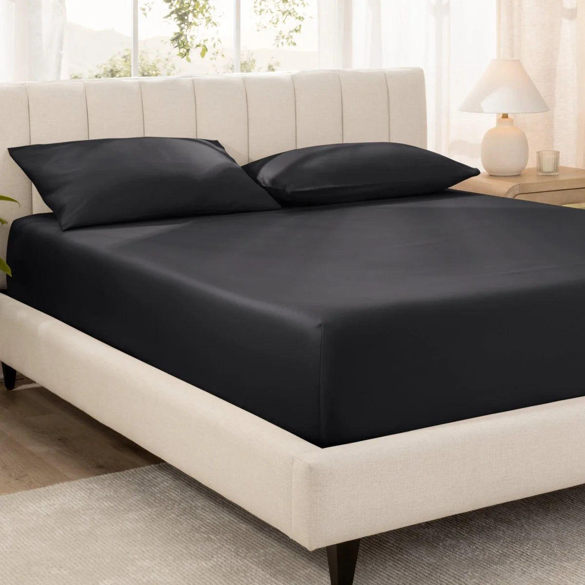 Organic Cotton Sateen Fitted Sheet