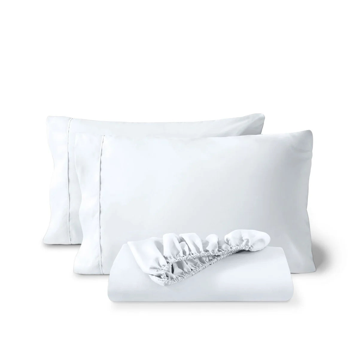 Ultra-Soft Fitted Sheet with Pillowcase Set