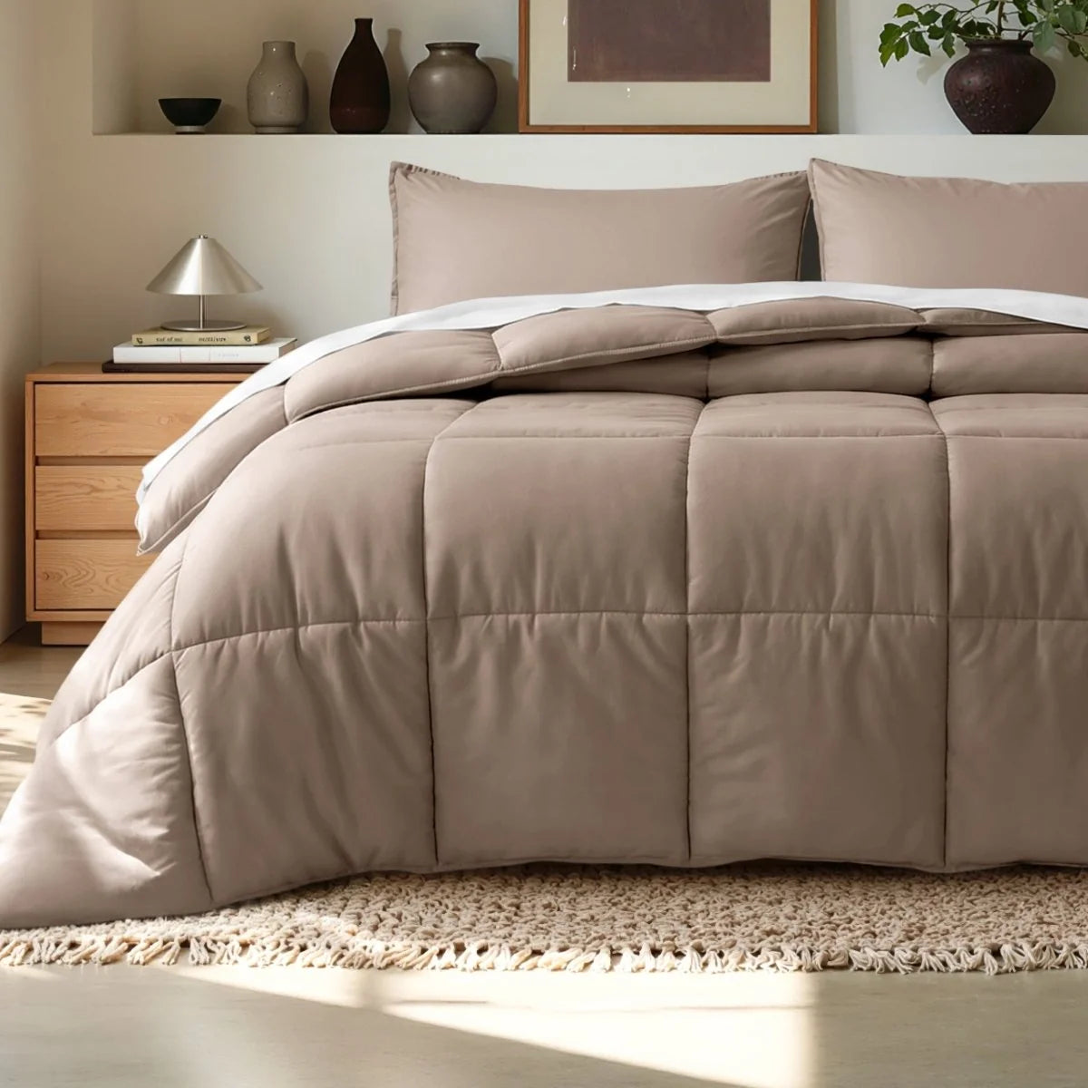 Ultra-Soft Box Stitch Comforter Set